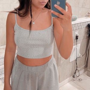 Brandy top, light blue, size small